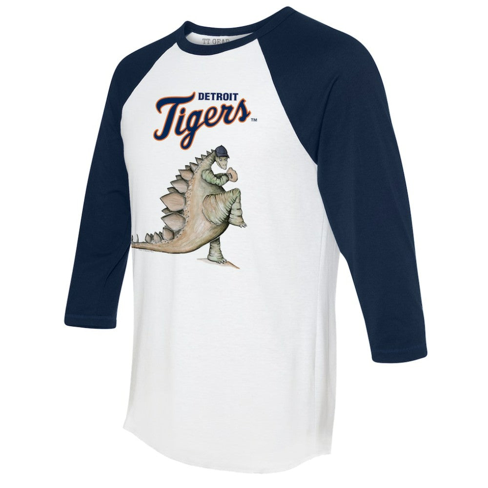 Detroit Tigers Tiny Turnip Unisex Stega 3/4-Sleeve Raglan T-Shirt - MLB T-shirts