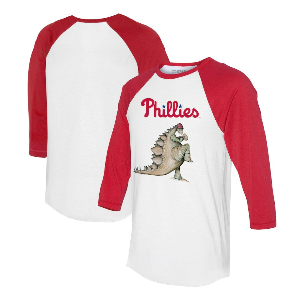 Philadelphia Phillies Tiny Turnip Unisex Stega 3/4-Sleeve Raglan T-Shirt - MLB T-shirts