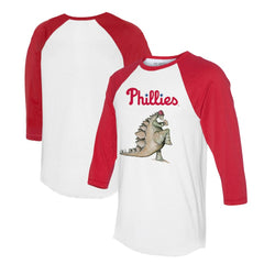 Philadelphia Phillies Tiny Turnip Unisex Stega 3/4-Sleeve Raglan T-Shirt - MLB T-shirts