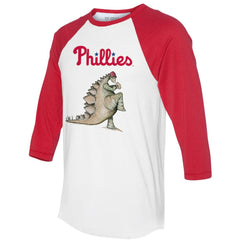 Philadelphia Phillies Tiny Turnip Unisex Stega 3/4-Sleeve Raglan T-Shirt - MLB T-shirts