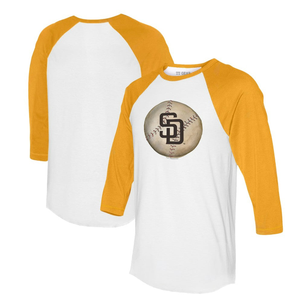 San Diego Padres Tiny Turnip Unisex Stitched Baseball 3/4-Sleeve Raglan T-Shirt - MLB T-shirts