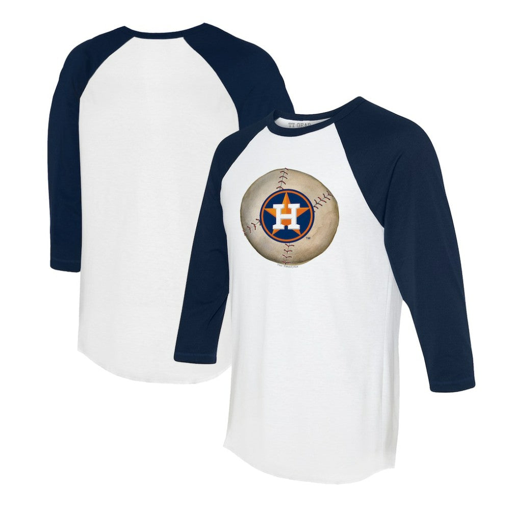 Houston Astros Tiny Turnip Unisex Stitched Baseball 3/4-Sleeve Raglan T-Shirt - MLB T-shirts