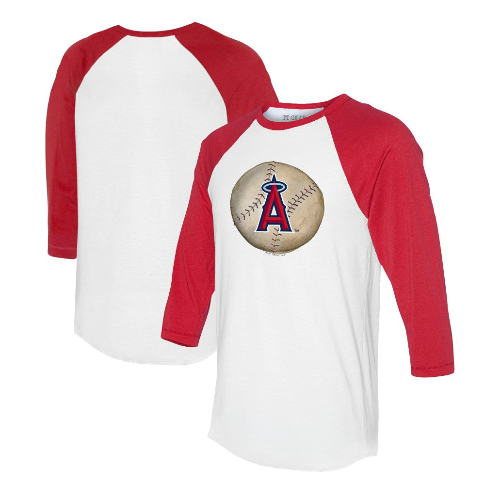 Los Angeles Angels Tiny Turnip Unisex Stitched Baseball 3/4-Sleeve Raglan T-Shirt - MLB T-shirts