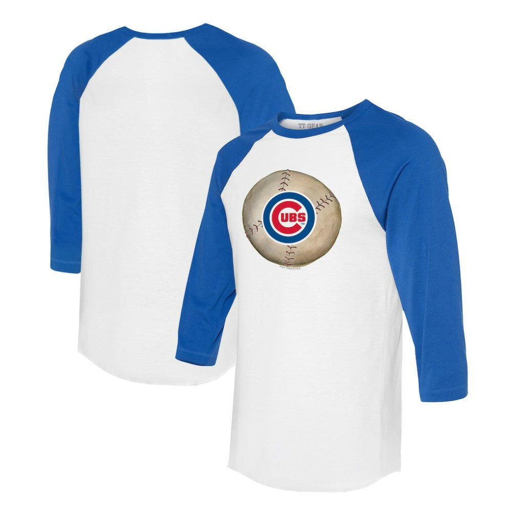 Chicago Cubs Tiny Turnip Unisex Stitched Baseball 3/4-Sleeve Raglan T-Shirt - MLB T-shirts
