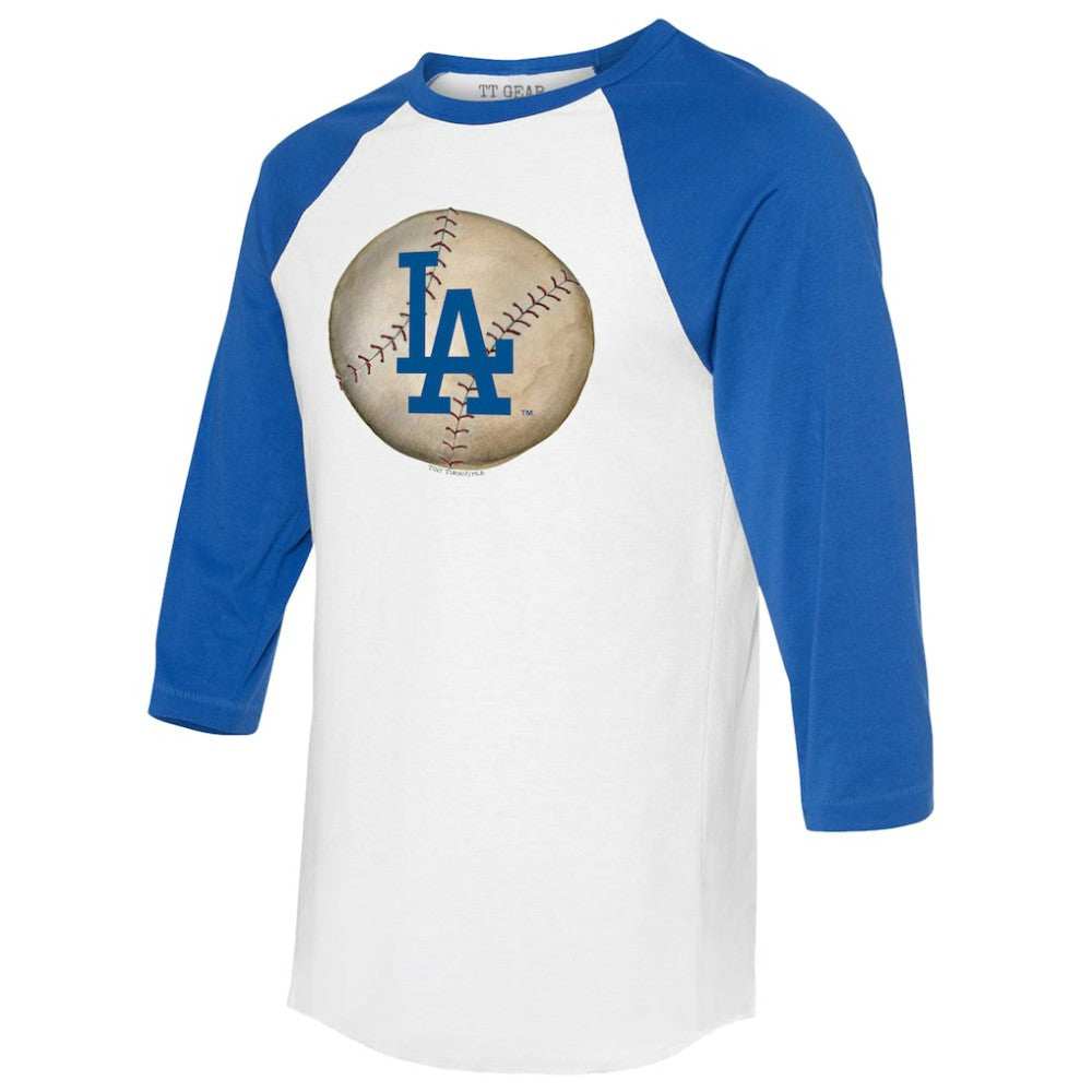 Los Angeles Dodgers Tiny Turnip Unisex Stitched Baseball 3/4-Sleeve Raglan T-Shirt - MLB T-shirts