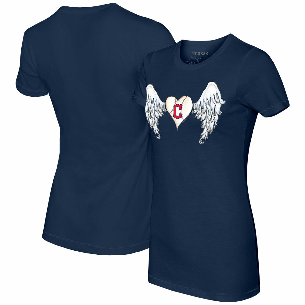 Cleveland Guardians Tiny Turnip Women's Angel Wings T-Shirt - MLB T-shirts