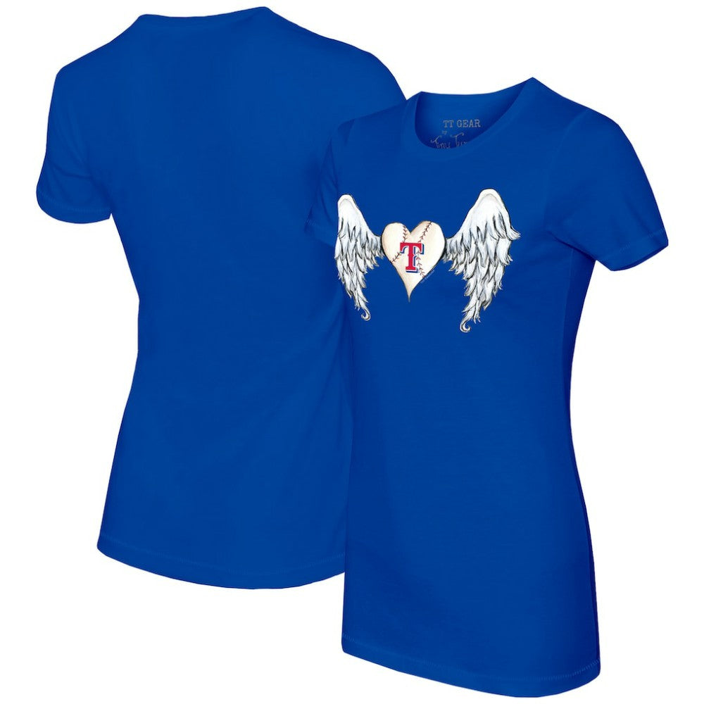 Texas Rangers Tiny Turnip Women's Angel Wings T-Shirt - MLB T-shirts