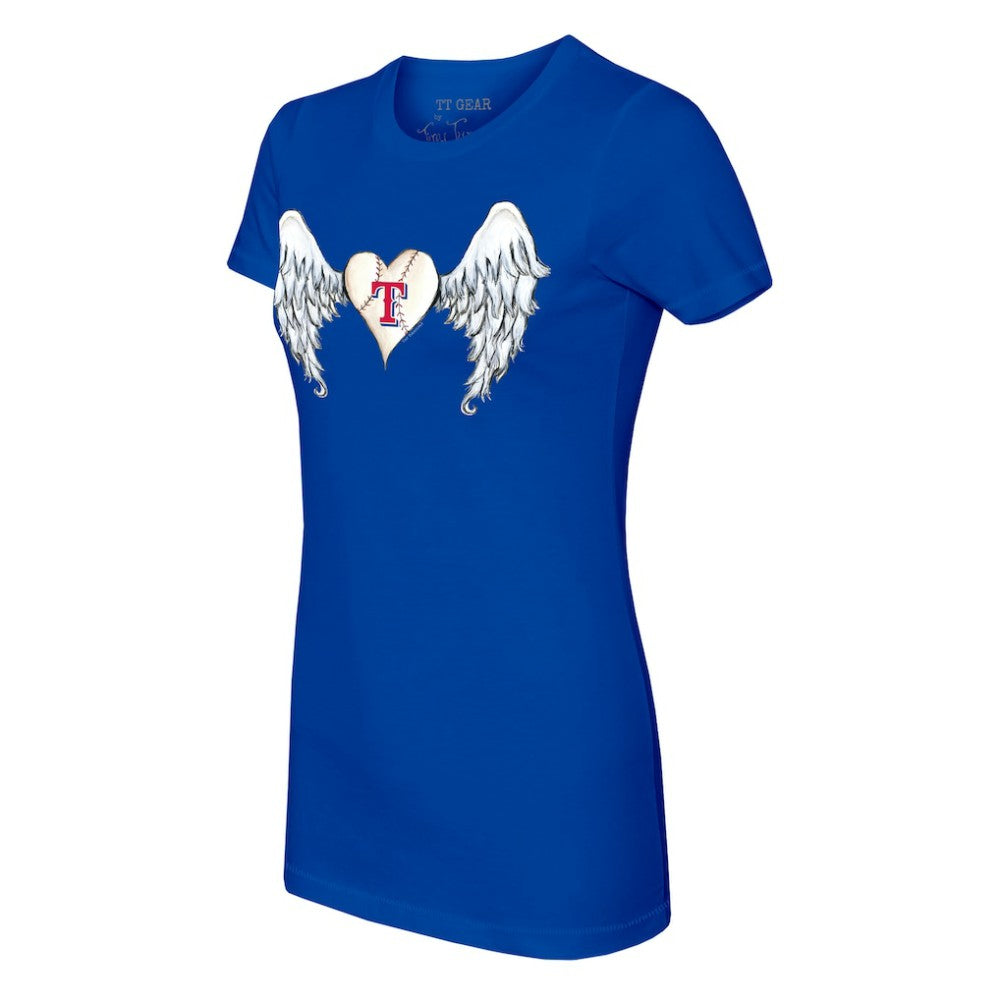 Texas Rangers Tiny Turnip Women's Angel Wings T-Shirt - MLB T-shirts