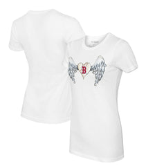 Boston Red Sox Tiny Turnip Women's Angel Wings T-Shirt - MLB T-shirts