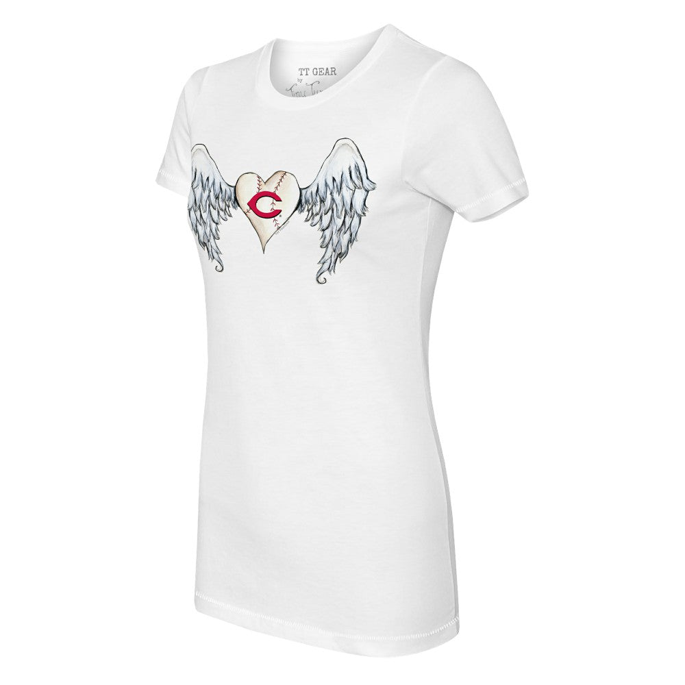 Cincinnati Reds Tiny Turnip Women's Angel Wings T-Shirt - MLB T-shirts