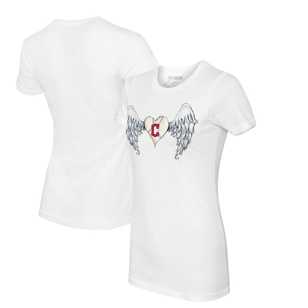 Cleveland Guardians Tiny Turnip Women's Angel Wings T-Shirt - MLB T-shirts