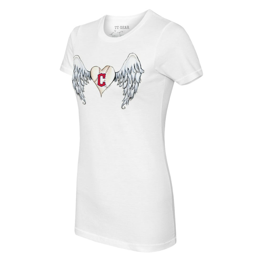 Cleveland Guardians Tiny Turnip Women's Angel Wings T-Shirt - MLB T-shirts