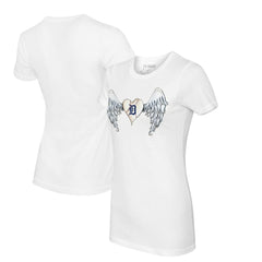 Detroit Tigers Tiny Turnip Women's Angel Wings T-Shirt - MLB T-shirts