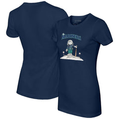 Seattle Mariners Tiny Turnip Women's Astronaut T-Shirt - MLB T-shirts