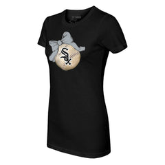 Chicago White Sox Tiny Turnip Women's Baseball Bow T-Shirt - MLB T-shirts