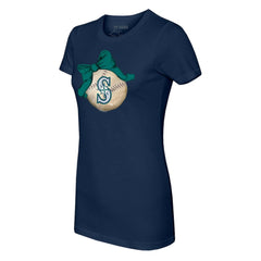 Seattle Mariners Tiny Turnip Women's Baseball Bow T-Shirt - MLB T-shirts