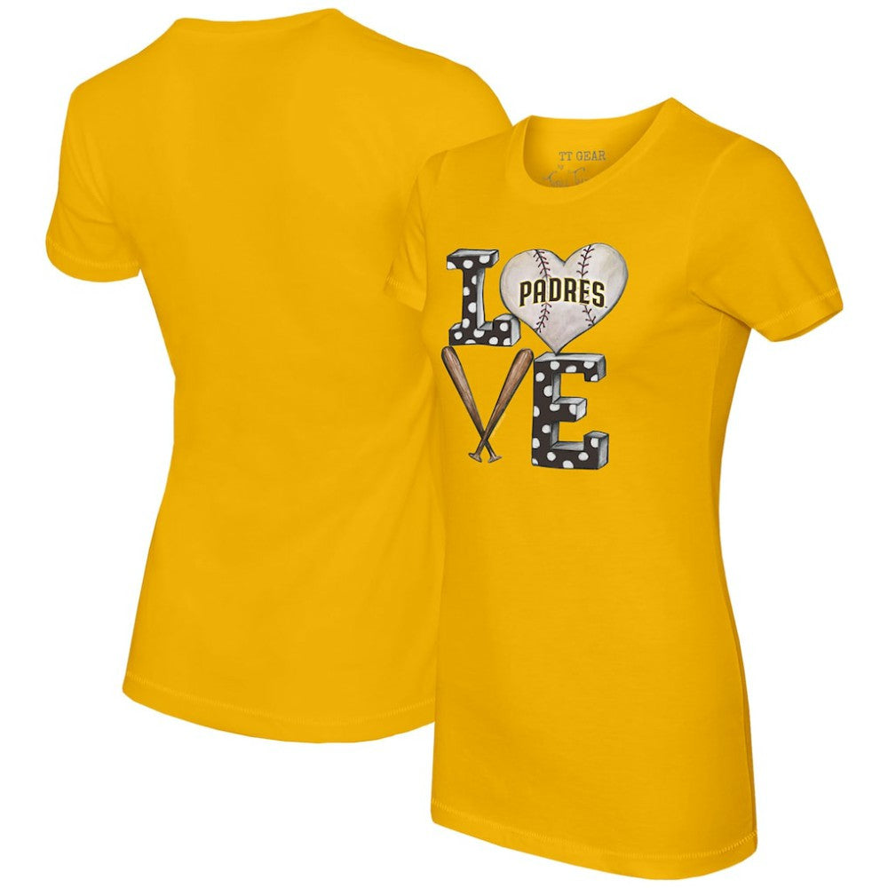 San Diego Padres Tiny Turnip Women's Baseball Love T-Shirt - MLB T-shirts