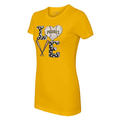 San Diego Padres Tiny Turnip Women's Baseball Love T-Shirt - MLB T-shirts