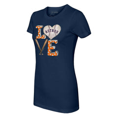 Houston Astros Tiny Turnip Women's Baseball Love T-Shirt - MLB T-shirts
