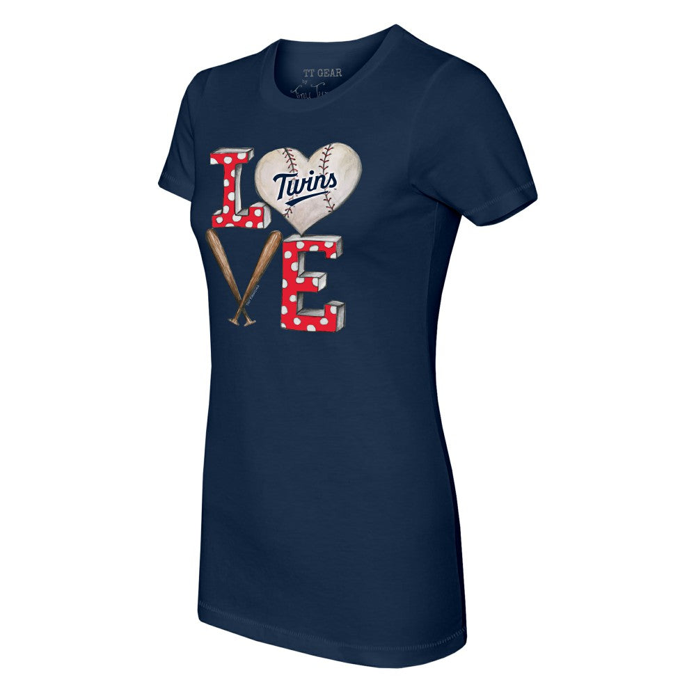 Minnesota Twins Tiny Turnip Women's Baseball Love T-Shirt - MLB T-shirts