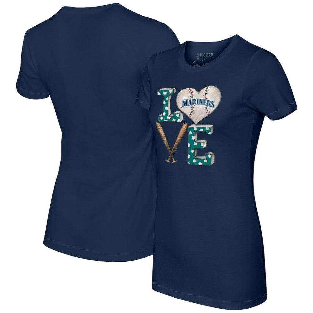 Seattle Mariners Tiny Turnip Women's Baseball Love T-Shirt - MLB T-shirts