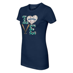 Seattle Mariners Tiny Turnip Women's Baseball Love T-Shirt - MLB T-shirts