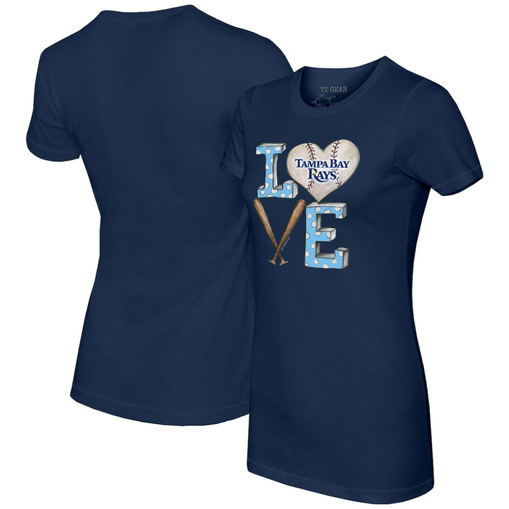 Tampa Bay Rays Tiny Turnip Women's Baseball Love T-Shirt - MLB T-shirts