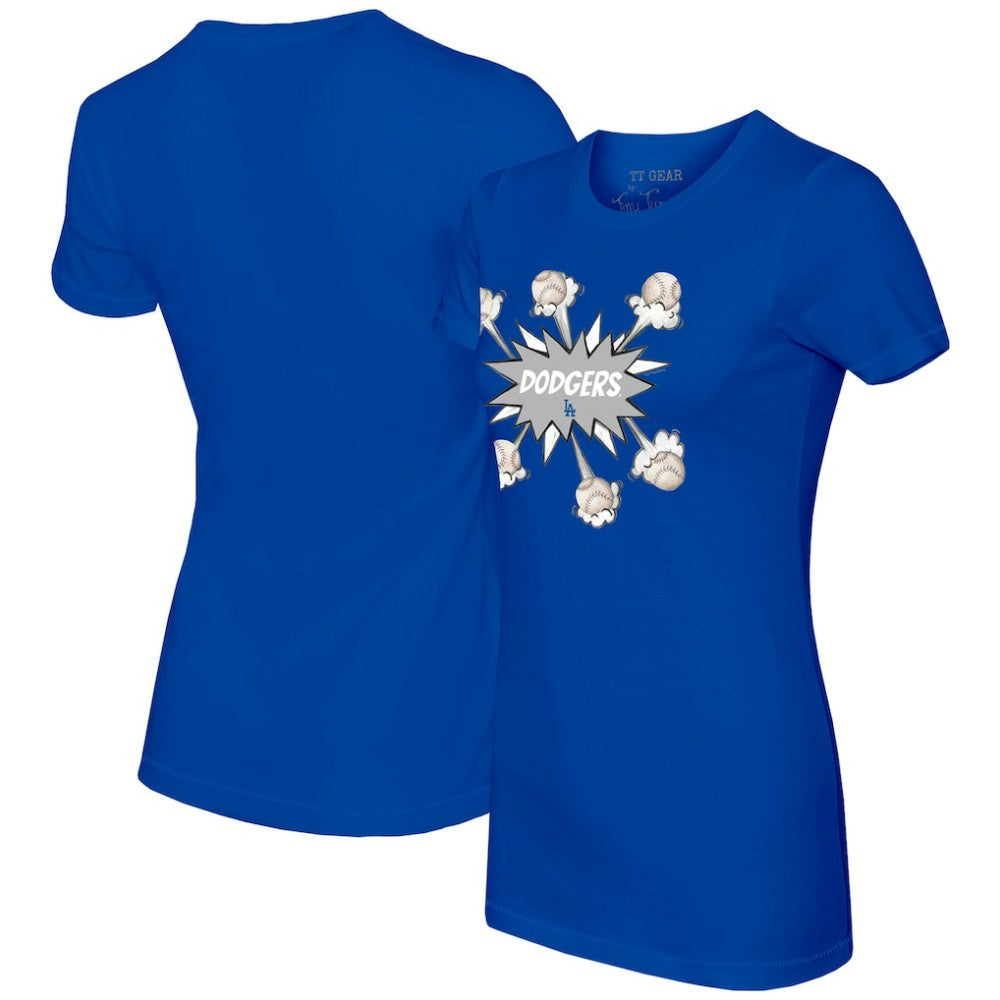 Los Angeles Dodgers Tiny Turnip Women's Baseball Pow T-Shirt - MLB T-shirts