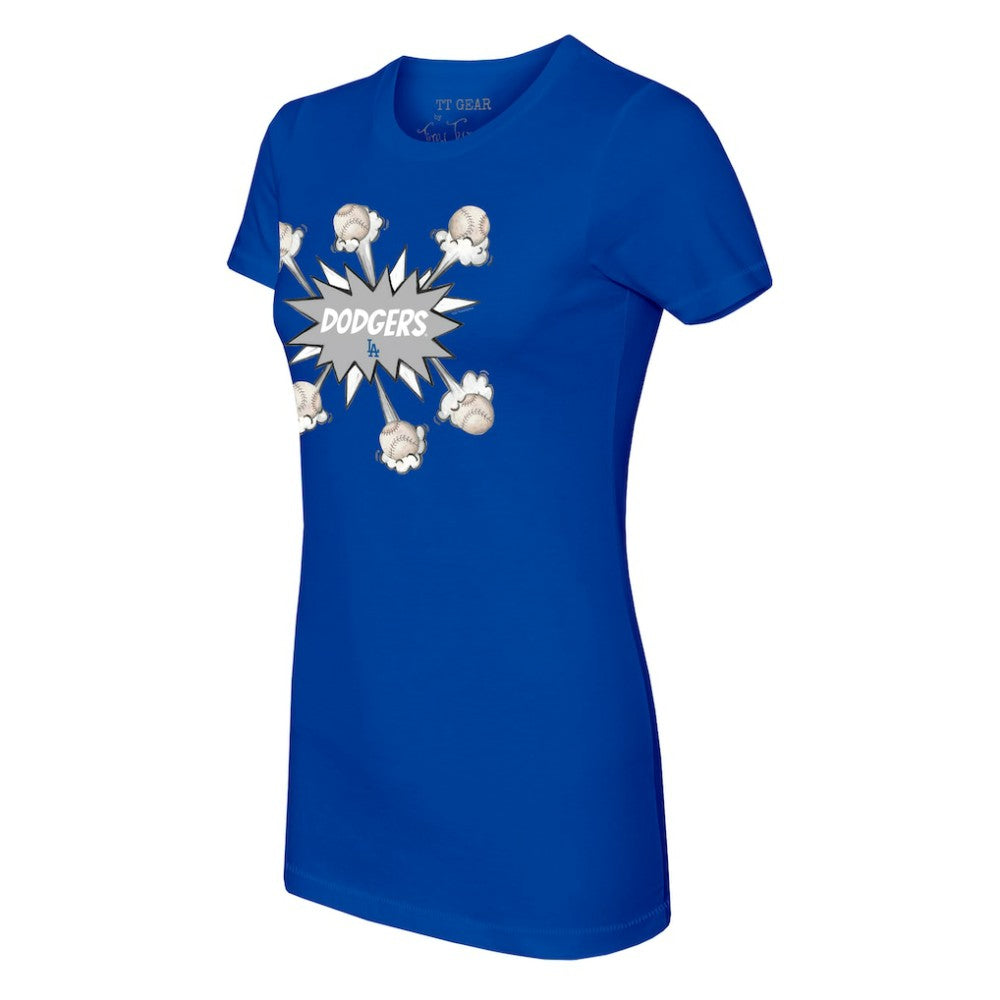 Los Angeles Dodgers Tiny Turnip Women's Baseball Pow T-Shirt - MLB T-shirts