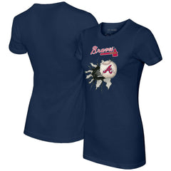 Atlanta Braves Tiny Turnip Women's Baseball Tear T-Shirt - MLB T-shirts