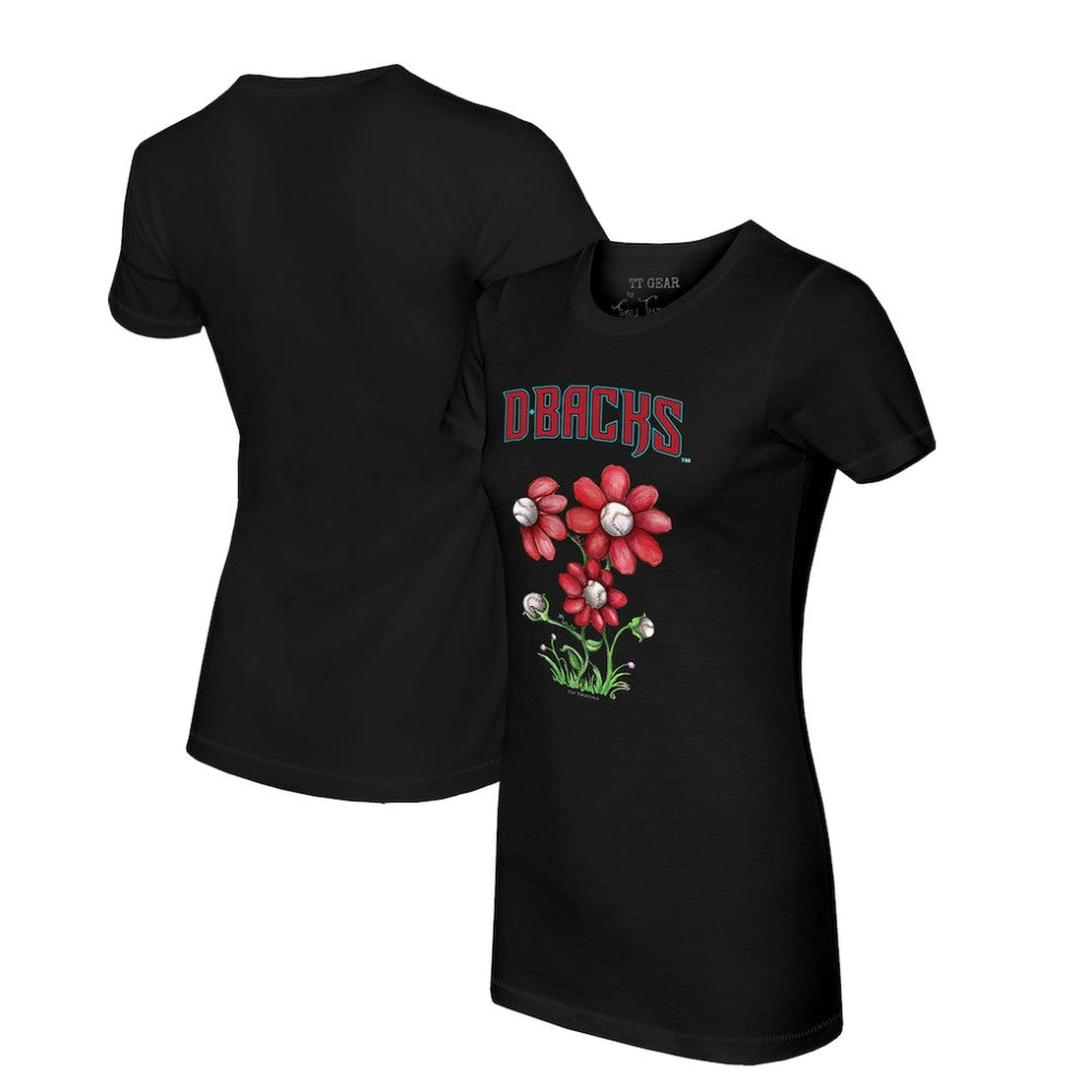 Arizona Diamondbacks Tiny Turnip Women's Blooming Baseballs T-Shirt - MLB T-shirts