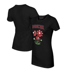 Arizona Diamondbacks Tiny Turnip Women's Blooming Baseballs T-Shirt - MLB T-shirts
