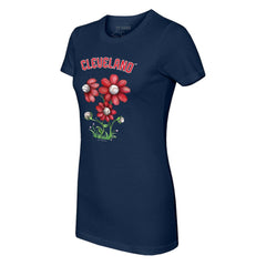 Cleveland Guardians Tiny Turnip Women's Blooming Baseballs T-Shirt - MLB T-shirts