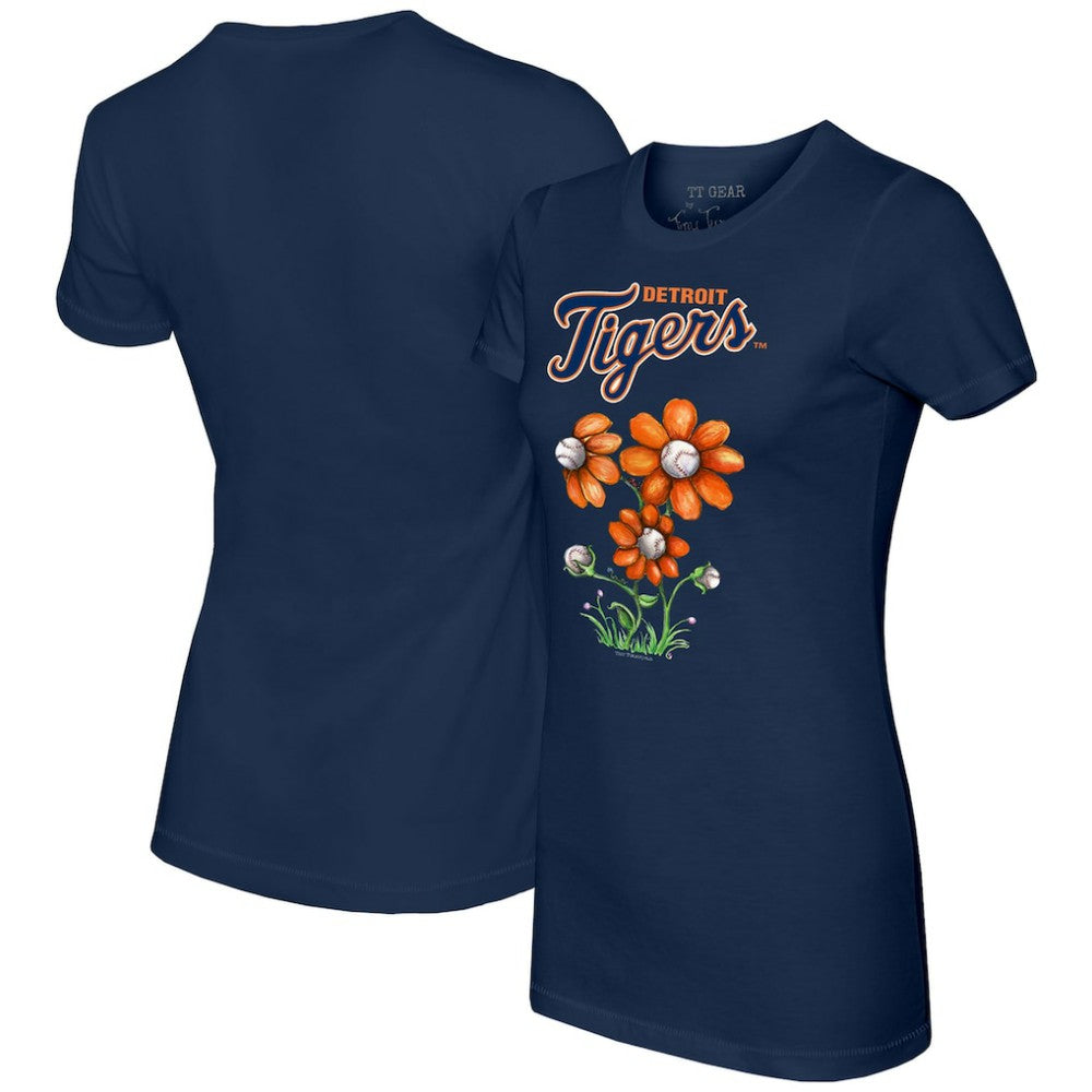 Detroit Tigers Tiny Turnip Women's Blooming Baseballs T-Shirt - MLB T-shirts