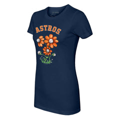 Houston Astros Tiny Turnip Women's Blooming Baseballs T-Shirt - MLB T-shirts