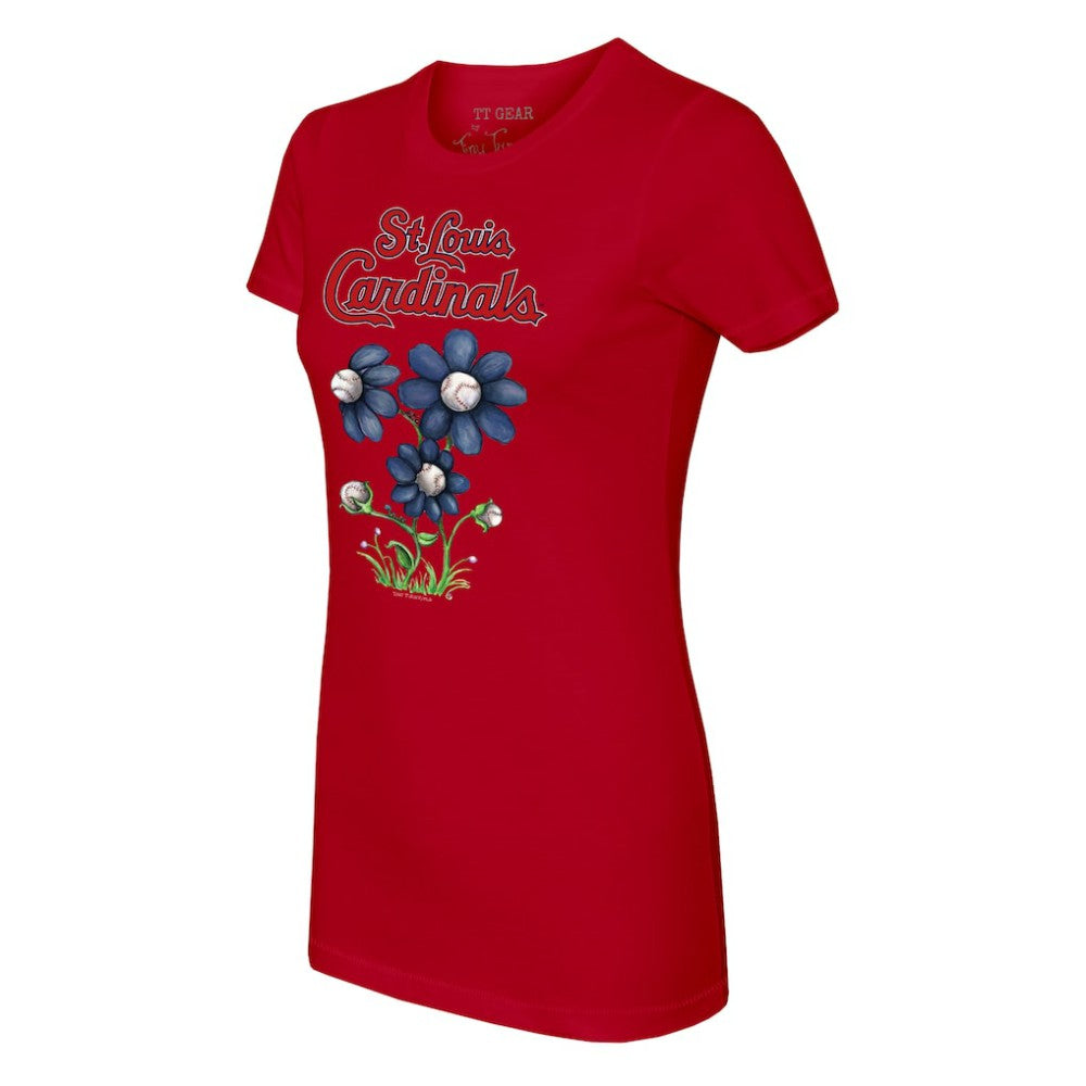 St. Louis Cardinals Tiny Turnip Women's Blooming Baseballs T-Shirt - MLB T-shirts