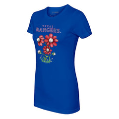 Texas Rangers Tiny Turnip Women's Blooming Baseballs T-Shirt - MLB T-shirts