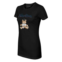 Miami Marlins Tiny Turnip Women's Teddy Boy T-Shirt - MLB T-shirts