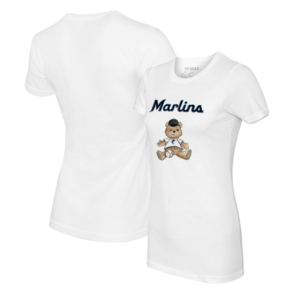 Miami Marlins Tiny Turnip Women's Teddy Boy T-Shirt - MLB T-shirts