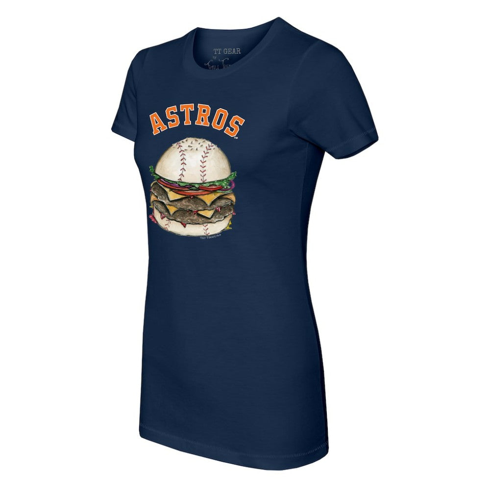 Houston Astros Tiny Turnip Women's Burger T-Shirt - MLB T-shirts