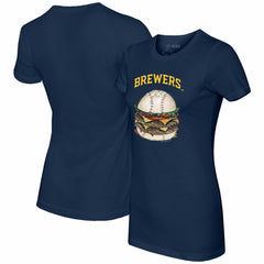 Milwaukee Brewers Tiny Turnip Women's Burger T-Shirt - MLB T-shirts
