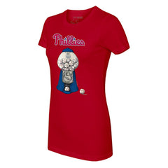 Philadelphia Phillies Tiny Turnip Women's Gumball Machine T-Shirt - MLB T-shirts
