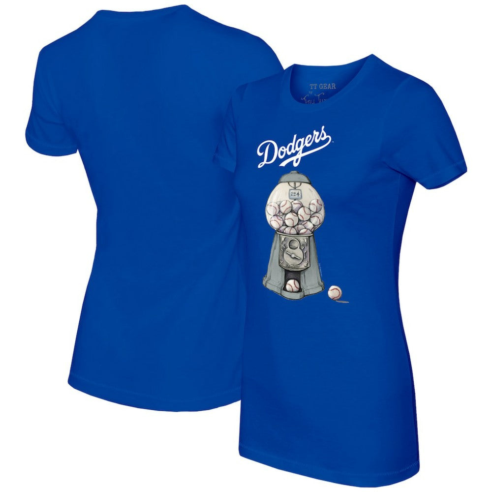 Los Angeles Dodgers Tiny Turnip Women's Gumball Machine T-Shirt - MLB T-shirts