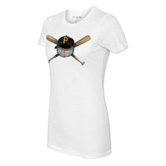 Pittsburgh Pirates Tiny Turnip Women's Hat Crossbats T-Shirt - MLB Hats