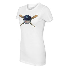 Seattle Mariners Tiny Turnip Women's Hat Crossbats T-Shirt - MLB Hats