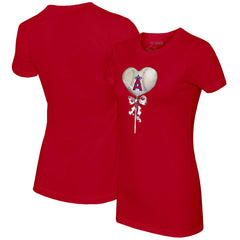 Los Angeles Angels Tiny Turnip Women's Heart Lolly T-Shirt - MLB T-shirts