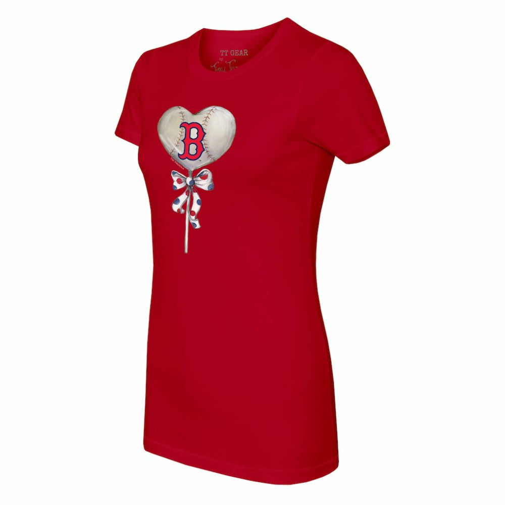 Boston Red Sox Tiny Turnip Women's Heart Lolly T-Shirt - MLB T-shirts