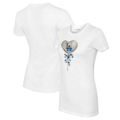 Los Angeles Dodgers Tiny Turnip Women's Heart Lolly T-Shirt - MLB T-shirts