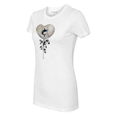 Miami Marlins Tiny Turnip Women's Heart Lolly T-Shirt - MLB T-shirts