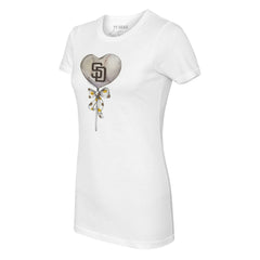San Diego Padres Tiny Turnip Women's Heart Lolly T-Shirt - MLB T-shirts